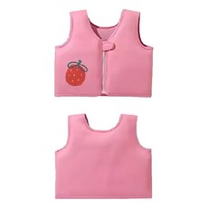 兒童浮力背心 適合20-55公斤2歲以上使用, 32 x 32 x 8cm, 粉色草莓