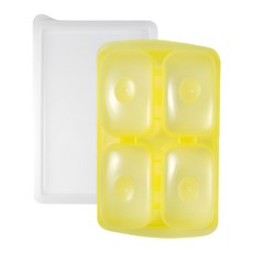 Bebelock 副食品連裝盒, 可冷凍保存，底部柔軟材質，離乳食調理、簡單、省時，韓國製造, 顏色隨機, 1入