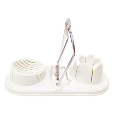 PEARL LIFE 珍珠金屬 四用切蛋器, 白色, 1個