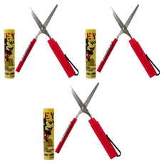 MICKEY MOUSE 米奇 口紅剪刀 Set 3支, 塑膠+不鏽鋼材質, 紅色