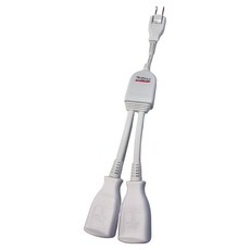 iPlus 保護傘 1對2插可轉向電源線 擴充插座, 30cm, PU-2020, 1個