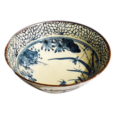 佐和陶瓷 青風繪山水7井, 桔梗/唐草/山水/銀松葉, 日本製, 1個