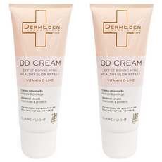 DERMEDEN 得美登 DD霜, 法國專業醫美 藍帶保養, 提亮潤色 鎮定肌膚, 有效補充維他命D, 50ml, 2條