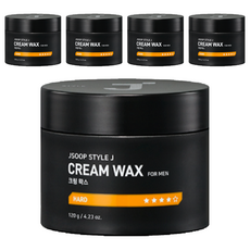 J'SOOP Style J 男士 Cream 髮蠟, HARD, 120g, 5罐