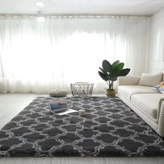 北歐風漸層渲染長絨毛地毯