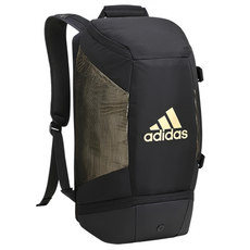 adidas 愛迪達 xs5 金緻後背包, 1入, Black-Metal Gold, 30 x 20 x 50cm