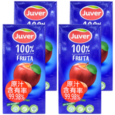 Juver 茱兒 蘋果汁 1L (4瓶) 西班牙原裝進口 無添加糖 原汁含有率99.98%