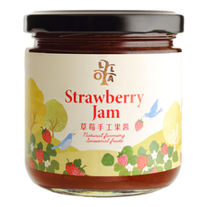 LOLA 蘿拉 手工草莓果醬 天然農場季節水果, 250g, 1罐