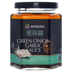 毓秀私房醬 蔥蒜醬, 黃金葱油爆香, 宜蘭三星蔥, 無添加防腐劑, 250g, 1罐