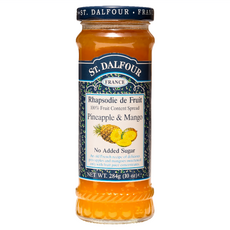 ST.DALFOUR 聖桃園 鳳梨芒果果醬 284g 無添加糖 法國進口 多用途抹醬, 1罐