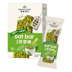 宴麥森林 燕麥棒-玄米抹茶, 日本抹茶佐玄米粒 酥脆紮實茶香濃, 32g, 6包