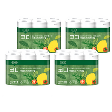 CODI 捲筒式廚房紙巾, 150張 x 6捲, 森林系包裝, 4袋