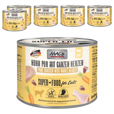 MAC's 馬克 無榖主食貓罐, 火雞肉+紅蘿蔔, 不含穀物、大豆, 無添加防腐劑 Set 6罐, 火雞肉 + 火雞心, 200g