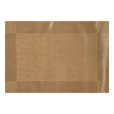 餐具用品隔熱餐墊 10人份 70%PVC+30%滌綸絲 44*30CM, 黃金色, E52, 1組