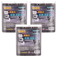 加連潔 綁提式香氛清潔袋，45L，63cm x 78cm，30張, 3袋