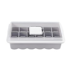矽膠製冰盒 252g, 灰色, 1個