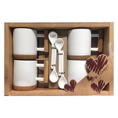 TATUNG 大同磁器 咖啡杯8件 附帶杯墊和湯匙, 1組