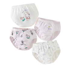 盛特士 女童三角褲 Set 4件, 95%棉 5%彈性纖維, 110CM, 夢幻紫