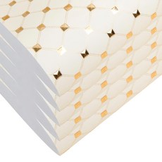 Golden Pop 菱格紋包裝紙 象牙白, 5個, Ivory
