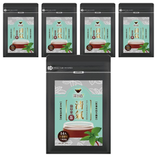 漢茶道 漢方草本茶包 四號 清氣仙草麥茶, 天然草本補給, 無農藥栽培, 14入三角茶包, 4g, 14包, 5袋