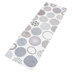 半島良品 PVC防油防水皮革地墊, 手繪風圓圈, 1件