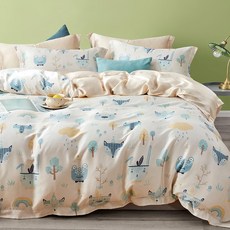 FOCA 100%萊賽爾纖天絲 四件式兩用被床包組