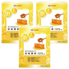 UDR 凍晶蜂王乳 舒眠膠原, 含GABA+芝麻素 600mg, 蜂王乳+女王蜂子 600mg, 大豆異黃酮 300mg, 膠原蛋白 54000mg, 3g, 30包, 3盒