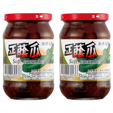 丸莊醬油 正蔭瓜, 天然純釀黑豆醬汁製成, 380g, 2罐