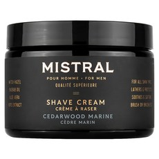 Mistral 超級刮鬍膏 海洋雪松 255g,溫和保濕,刮鬍順暢, 1罐