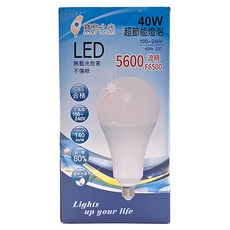 BEAMY TAIWAN 寶島之光 40W LED超節能燈泡, 白光, 1個