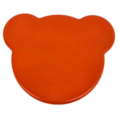 tak. 兒童熊先生便當盒, 日本製造, 可微波爐, 耐熱-20度〜140度, 亮橘, 1個