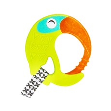 Chicco 冰凍搖鈴固齒玩具, 6個月以上, 大嘴鳥, 1個