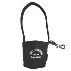 Matchwood Cup Sleeve 掛勾式摺疊杯套 12安棉帆布/塑料掛勾, 民族風灰藍圖騰, 1個, 1入