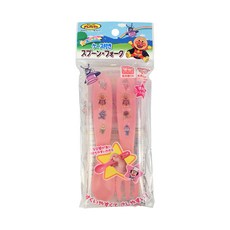 ANPANMAN 麵包超人 塑膠嬰兒湯叉附盒 Set, 湯匙 + 叉子, 173026, 1組