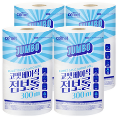 comet 捲筒衛生紙 Jumbo, 4包, 4捲, 300m