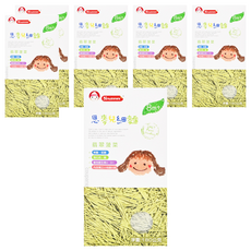 Nnutrinini 脆妮妮 思麥兒細麵 翡翠菠菜口味 麵條細短 免剪碎好方便 無鹽無色素無防腐劑, 180g, 6盒