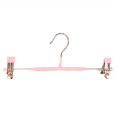 不鏽鋼無痕褲夾 高錳鋼 環保無毒浸塑液, 粉色, 8支