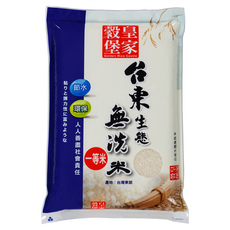 皇家穀堡 台東無洗生態米, 1個, 2.5kg, 一等米