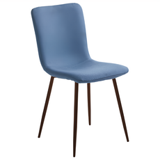 E-home Daisy戴希布面簡約餐椅 LKC014C-bl 藍色 穩固耐用, 1個
