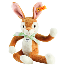 Steiff 德國金耳釦泰迪熊 黃標玩偶, 30cm, Lulac dangling rabbit, 1入