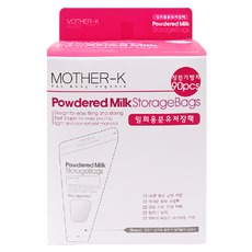 MOTHER-K 奶粉儲存袋, 防靜電處理, 超輕量外出無負擔, 四面封口滅菌處理, 90個, 1盒