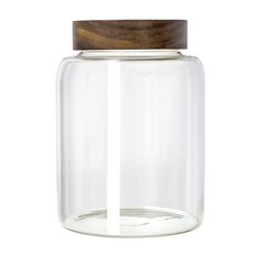 WORTH IT 渥思 日式相思木密封玻璃罐 1950ml, 1個, 容器 + 蓋子