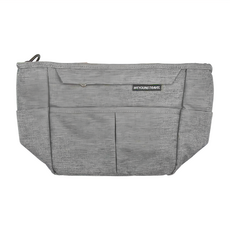 Mega 日式加厚帆布保溫便當包, 23 x 15 x 20cm, 灰色, 1個