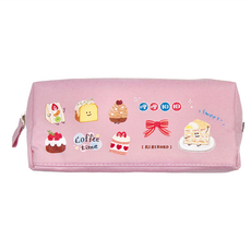 Sunny 三瑩文具 哩哩扣ző 雙拉鍊筆袋 - 雙層收納 分類好容易, 粉色, 1個