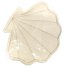 沐慕家居 防燙手套兩用隔熱墊 - 米白貝殼 布材質, 米白色, 1個