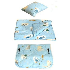 EmBrace 英柏絲 Tencel天絲 幼兒園午睡必備 兒童三件組, 海洋AMIGO 藍色