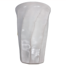 白粉引石目手握杯 - 日式陶瓷杯, 白色, 1個