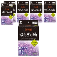 Novopin 和風浴舒緩沐浴劑 薰衣草 5入 冬季在家感受溫泉氣氛, 125g, 6盒