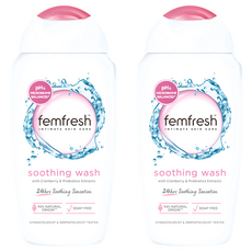 femfresh 芳芯 私密潔膚露 益生菌配方 不含皂鹼、酒精, 2瓶, 250ml