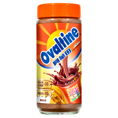 Ovaltine 阿華田 營養巧克力麥芽飲品，含21種營養，5種礦物質、7種維生素、8種必需胺基酸、膳食纖維, 400g, 1入, 1罐